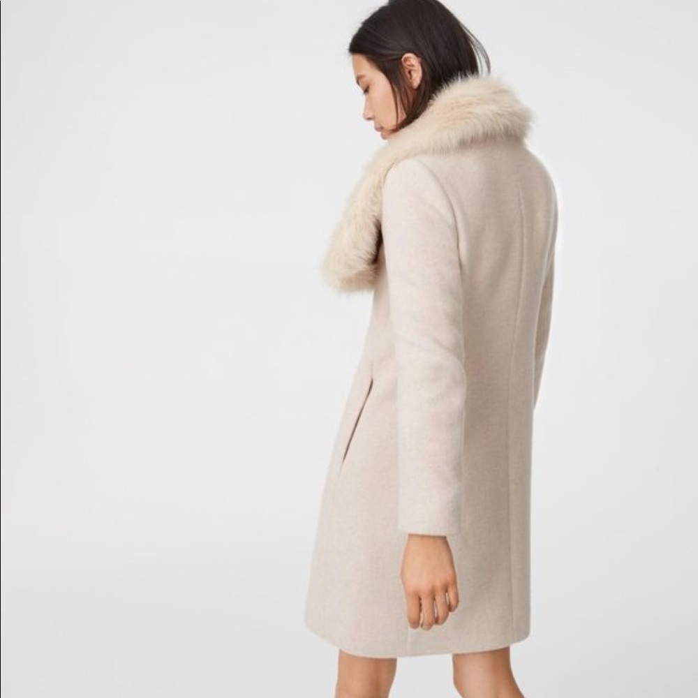 Club Monaco Evangah Faux-Fur Collar Wool Coat - Picture 11 of 11